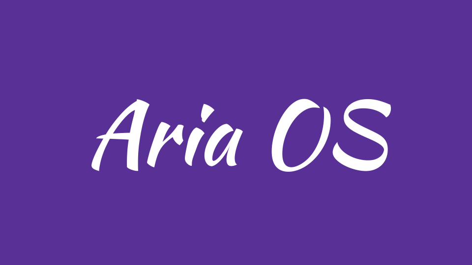 Aria OS: The Brand Voice Engine logo